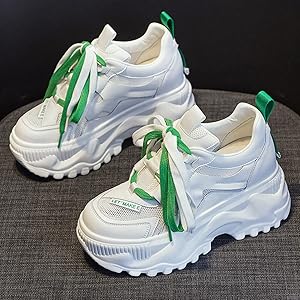 Amazon | [センダ チシヨ] 厚底スニーカー レディース 21.0cm